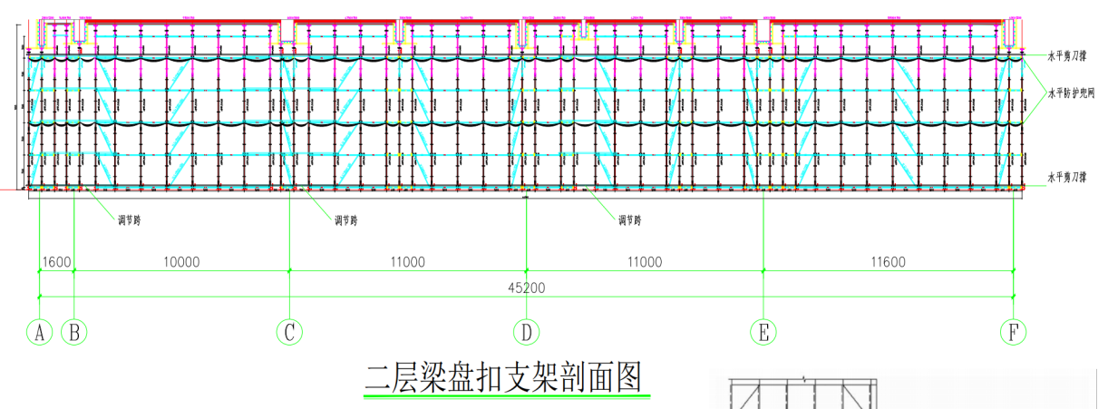 盘扣内架剖面